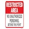 Signmission Safety Sign, 12 in Height, Aluminum, 24754 A-1218-24754 - alternate 1